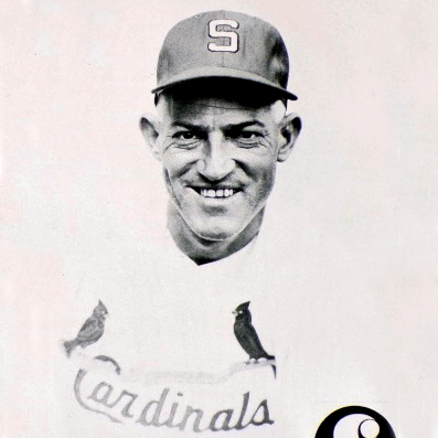 Sparky Anderson headshot in Cardinals uniform