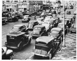 Traffic along Central Ave and 9th St, c. 1946 Traffic along Central Ave and 9th St, c. 1946