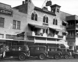 100 Block of Central Ave, including the Turner Building, Hotel Prather (133 Central), and Wilbur Apts. c. 1928 100 Block of Central Ave, including the Turner Building, Hotel Prather (133 Central), and Wilbur Apts. c. 1928