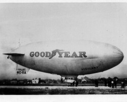 Goodyear blimp VIGILANT landing at Albert Whitted Airport, c. 1935. Goodyear blimp VIGILANT landing at Albert Whitted Airport, c. 1935.