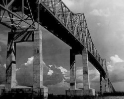 Original span of the Sunshine Skyway Bridge. c. 1956