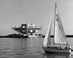Opening of the new Inverted Pyramid pier. c. 1973